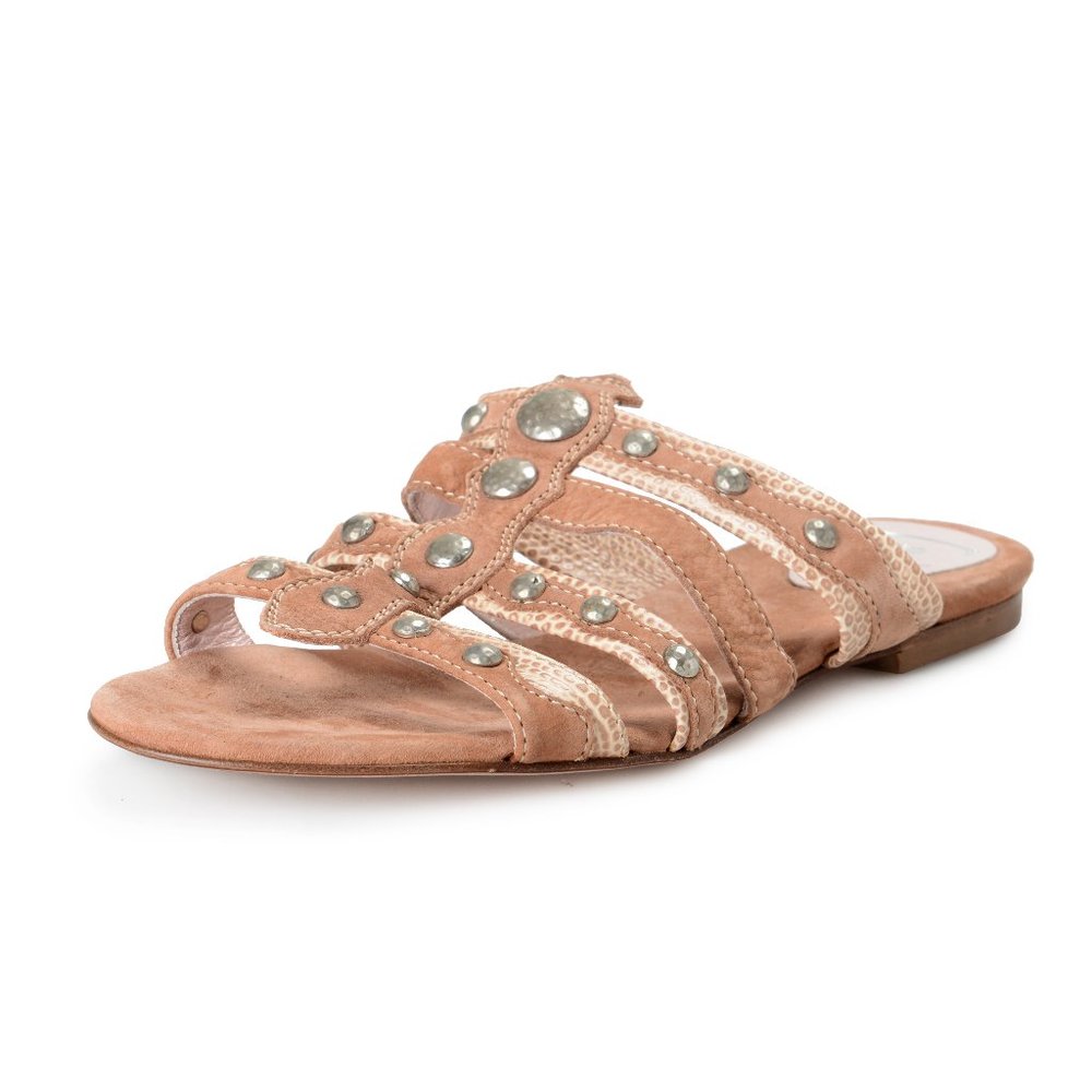 Just Cavalli Leather Flip Flop Sandals Shoes